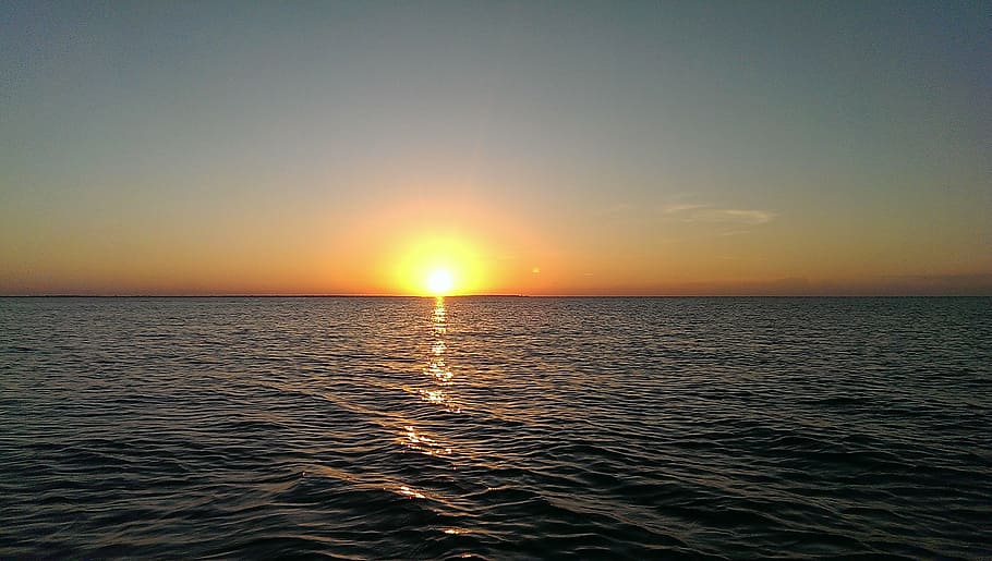 sunset, zanzibar, africa, sea, water, sky, beauty in nature, HD wallpaper