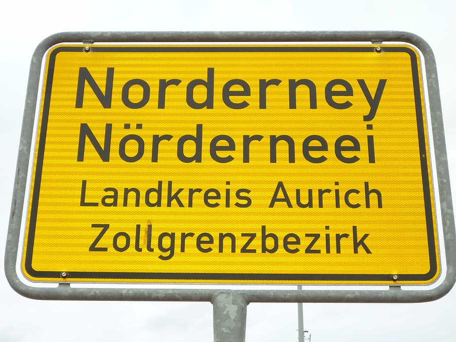 entrance, norderney, street sign, text, communication, warning sign, HD wallpaper