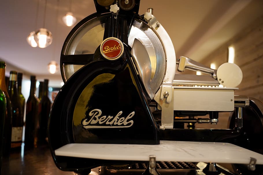 machine, cutting machine, knife, ham, noble, analog, gourmet HD wallpaper