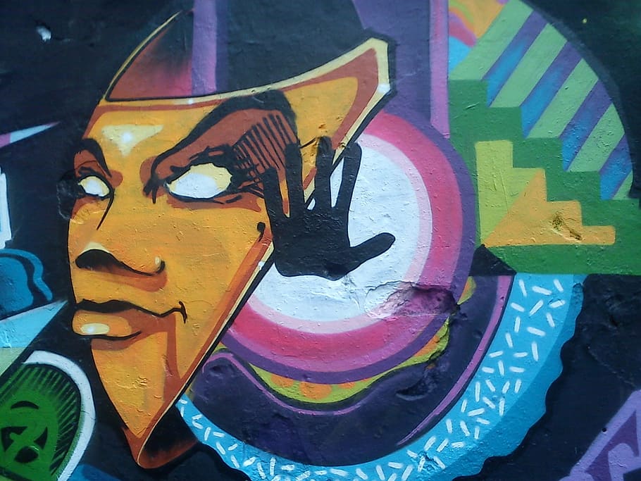 art, graffiti, stop, wall, pedestrian streets are, illustration HD wallpaper