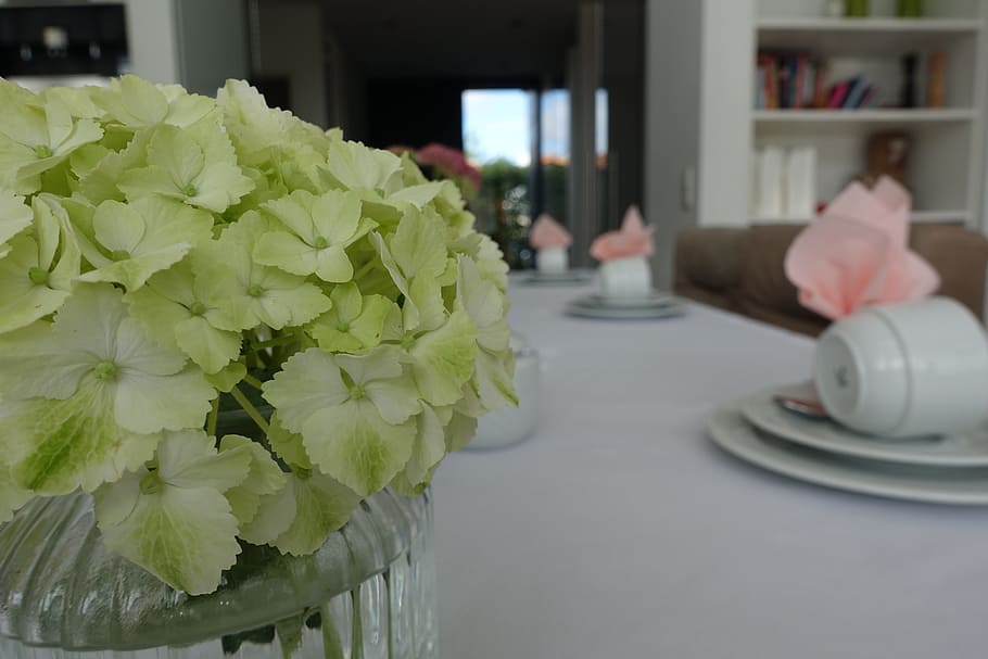 table, decoration, gedeckter table, wedding, restaurant, table decorations HD wallpaper