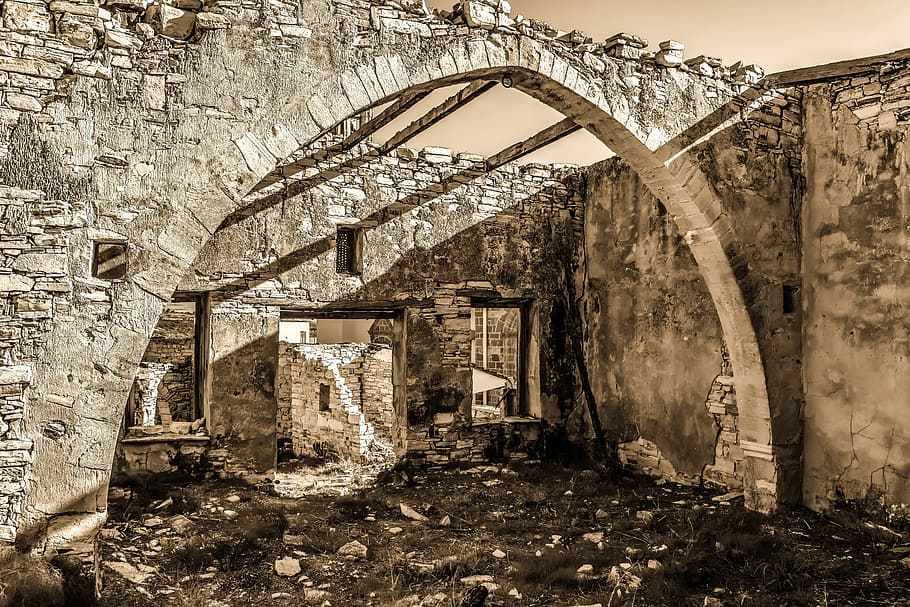 architecture, old, stone, building, damaged, weathered, grunge HD wallpaper