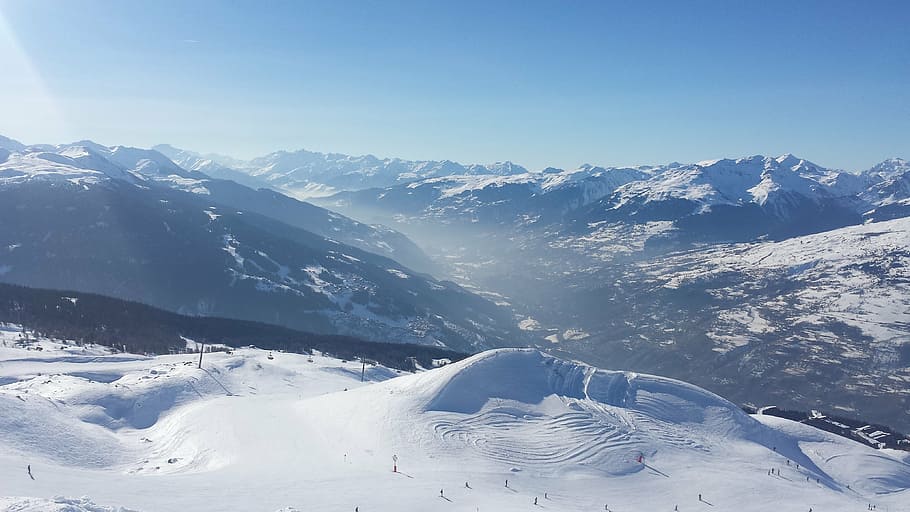 ski, snow, mountains, alpine, winter, cold temperature, weather HD wallpaper