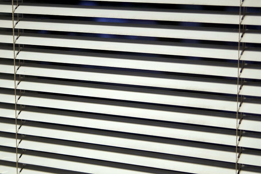 closeup photo of white window blind, blinds, office, model HD wallpaper