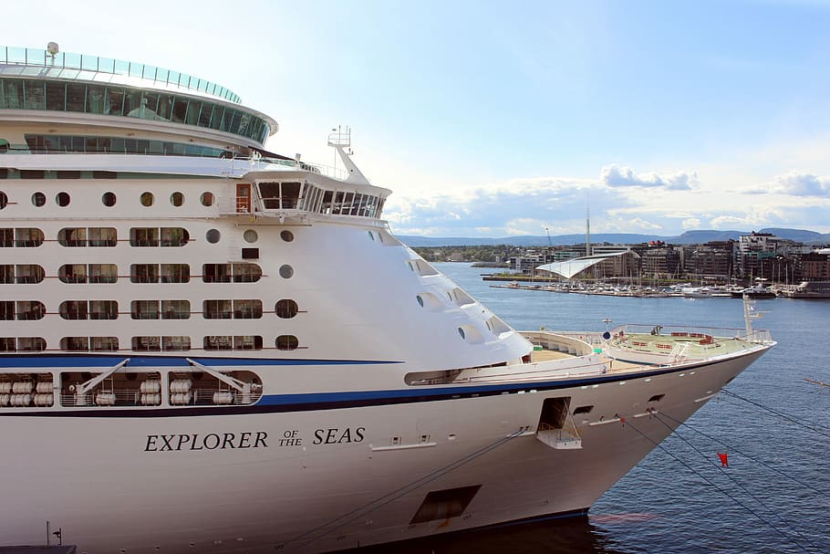 Oslo, Norway, Ship, Cruise, Port, oslofjord, city, akershus fortress, HD wallpaper