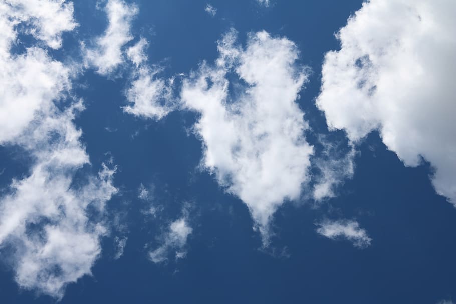 sky, blue, light, clouds, day, sunny, weather, cloud - sky HD wallpaper