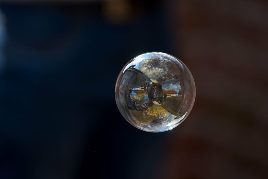 bubble, call bladder, sphere, reflection, close-up, no people HD wallpaper
