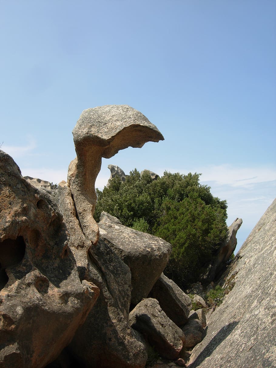 rock, karst, sardinia, sky, rock - object, plant, nature, no people HD wallpaper