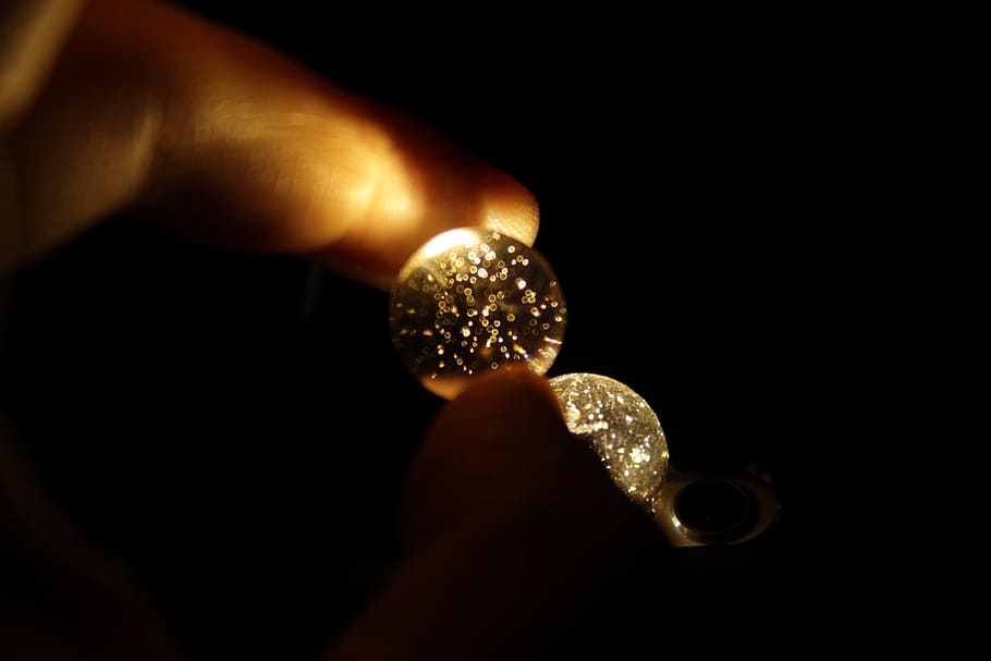 marbleball, light, night, hand, human hand, human body part HD wallpaper