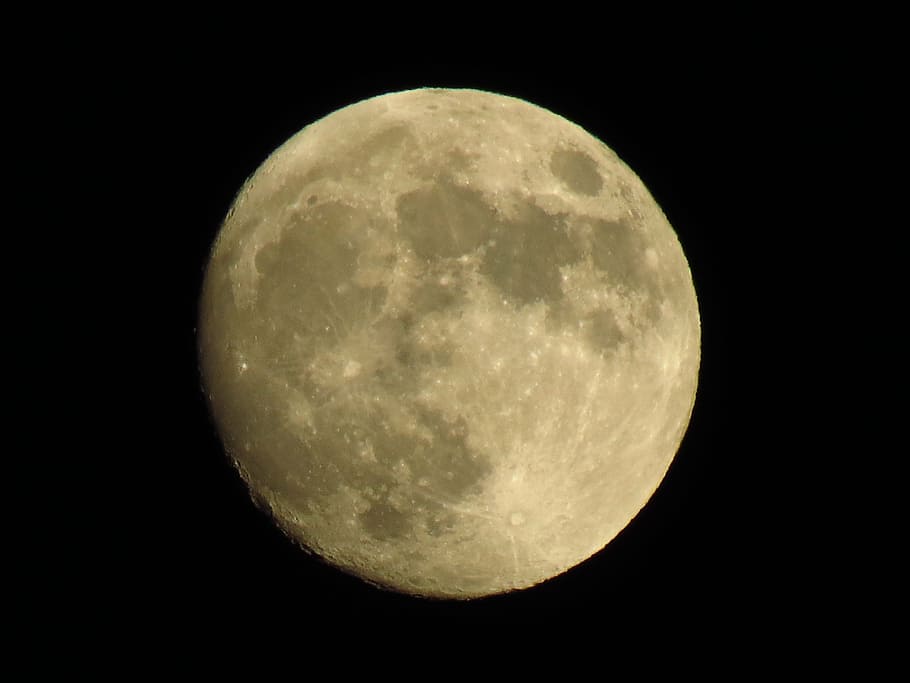 moon, space, universe, night sky, astronomy, full moon, nature HD wallpaper