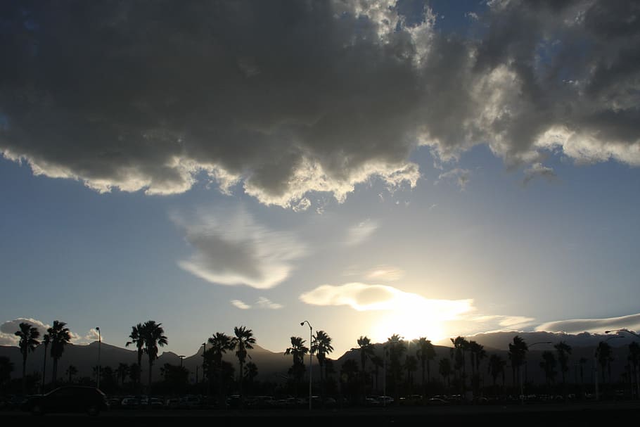 Sunset, Heavy, Stormy, Weather, sky, las vegas, cloud - sky HD wallpaper