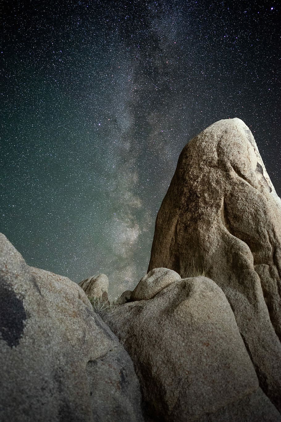 photo of Milky Way Galaxy above stones, nature, rock - Object HD wallpaper