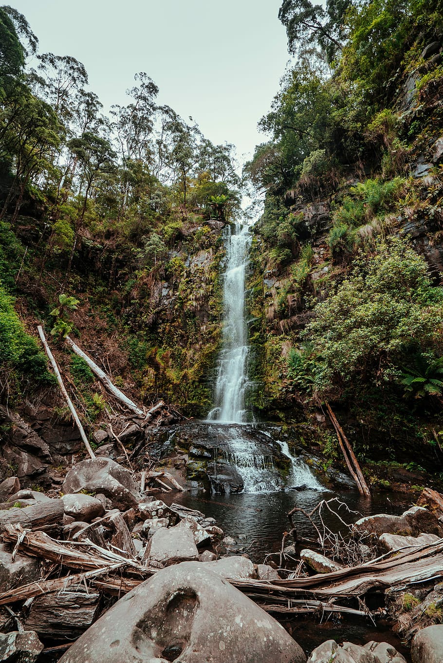 landscape photography of waterfalls, waterfall and river, cascade HD wallpaper