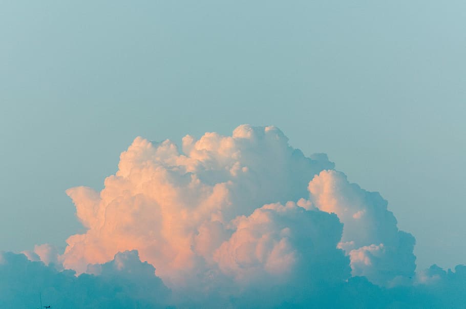 landscape photography of white clouds, white clouds landscape photography HD wallpaper