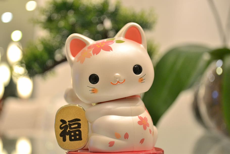 Maneki Neko, Cat Japanese Lucky, japanese cat, japanese ornament