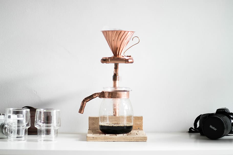 Morning Coffee, brown coffeemaker filled with coffee, cofee, cafe HD wallpaper