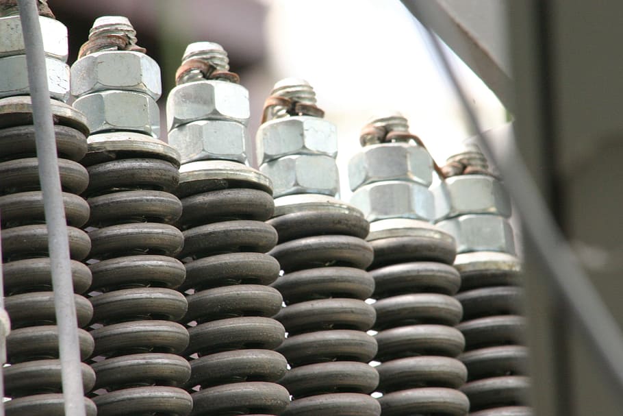 Springs, Alignment, Mechanical, in a row, silver colored, close-up HD wallpaper