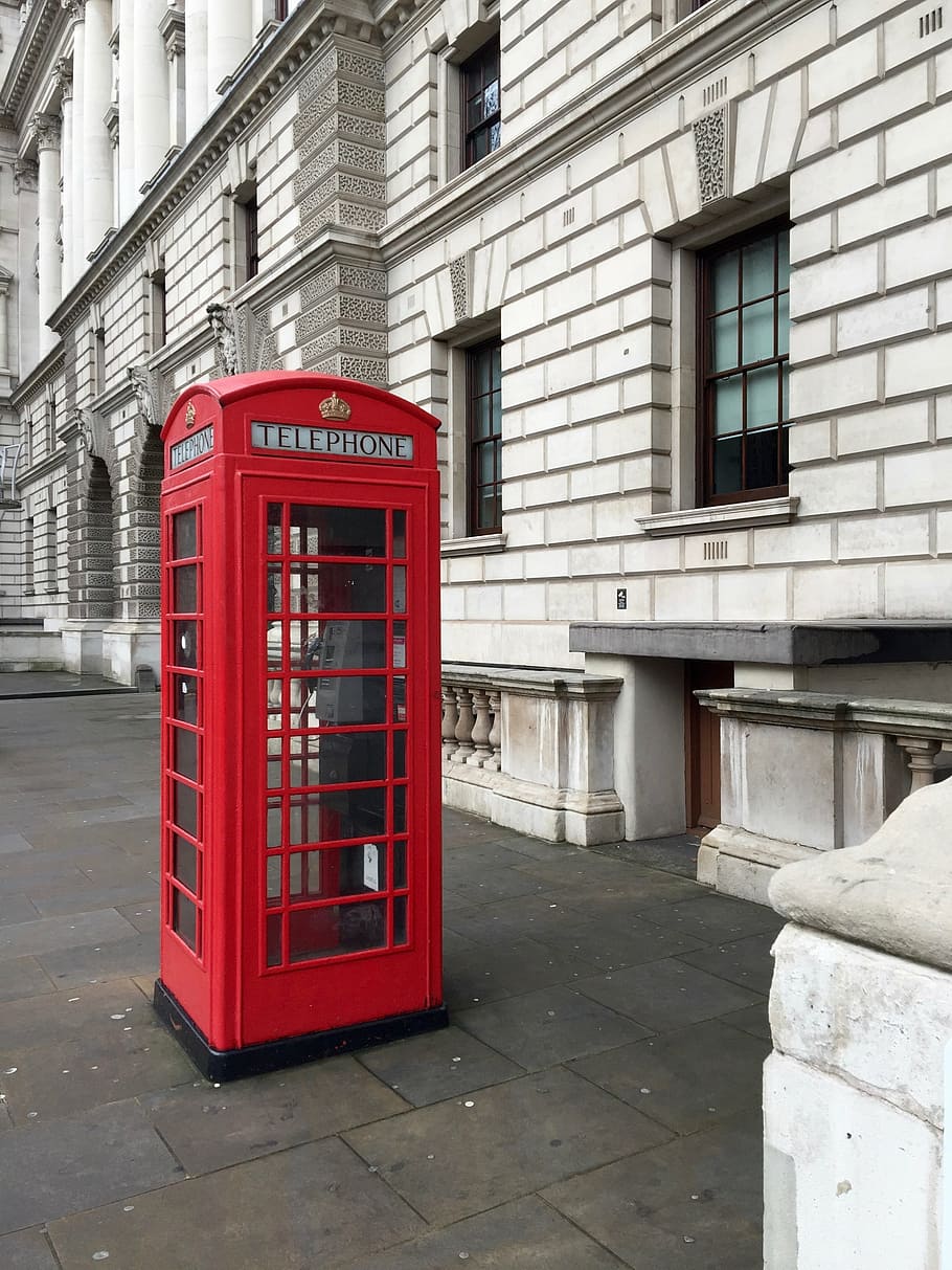 selective photo of telephone booth, telefonbox, london, city, HD wallpaper