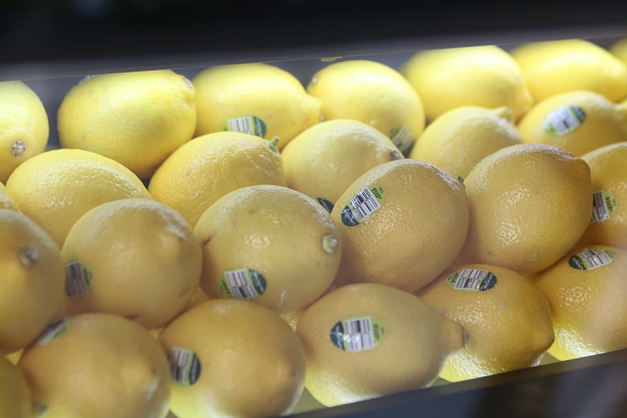 lemon, exhibition, built-in, fruit, citrus, food, freshness HD wallpaper