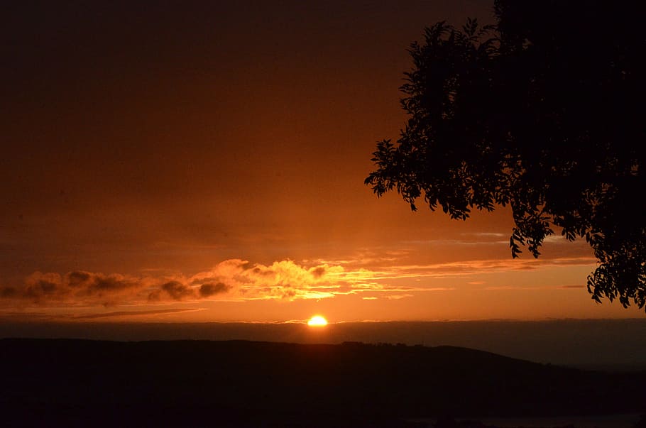 sunset, ireland, evening, nature, dusk, sky, scenics, landscape HD wallpaper