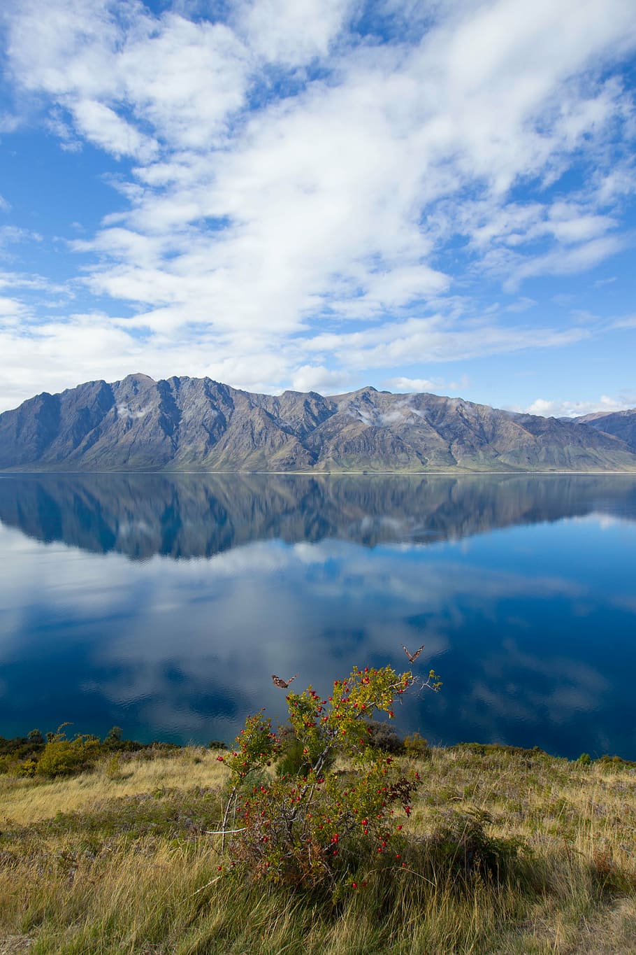 landscape photography of lake and mountain ranges, reflecting HD wallpaper