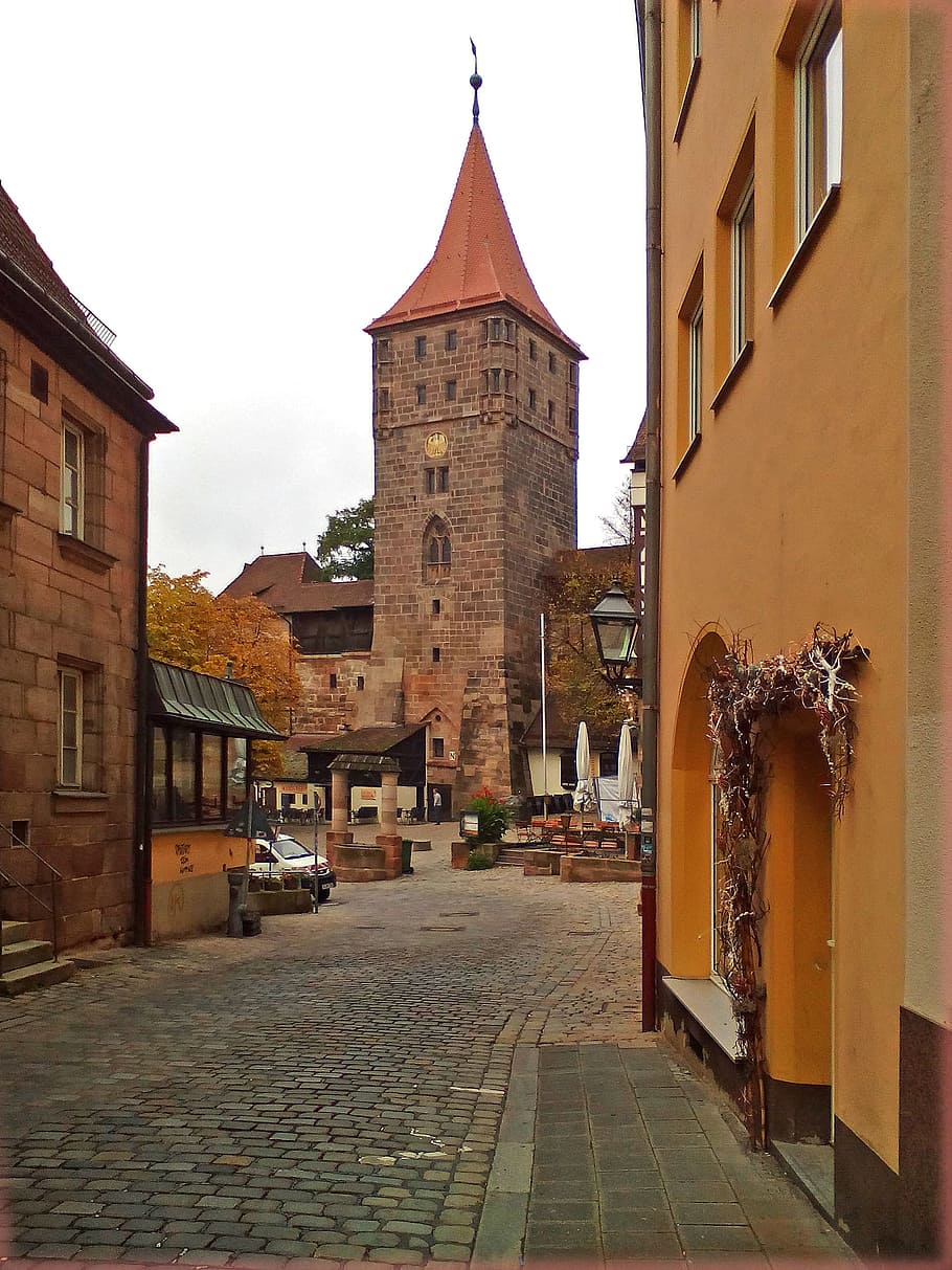 Nuremberg, City, Old Town, Town, Building, germany, bavaria, HD wallpaper