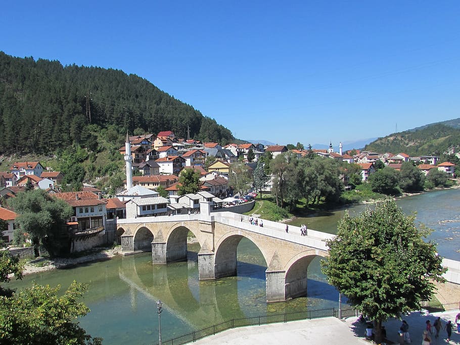 bosnia and herzegovina, konjic, river, water, balkan, europe, HD wallpaper