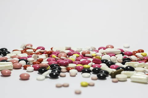 assorted-color-and-shape medication pill lot, medications, cure HD wallpaper