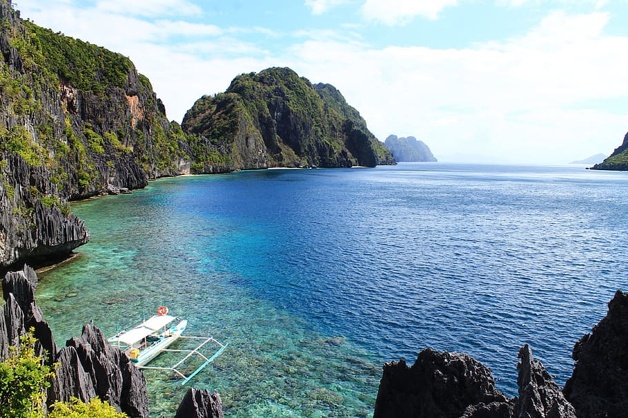 philippines, el nido, coron, beach, island, body of water, nature, HD wallpaper