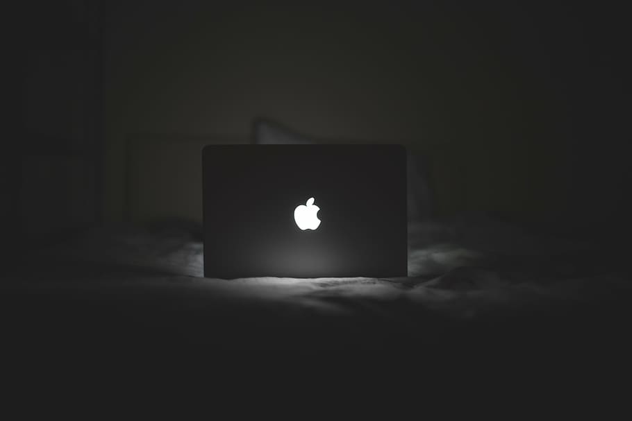 bed, computer, late, macbook, night, notebook, working, writing, HD wallpaper