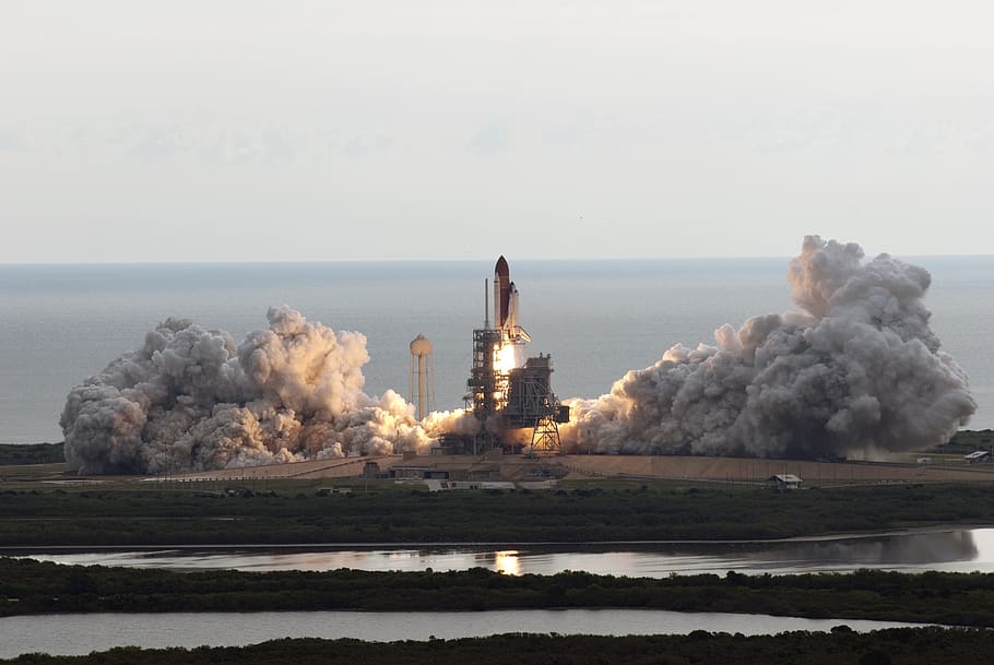 space shuttle endeavour, liftoff, launch, pad, exploration, HD wallpaper