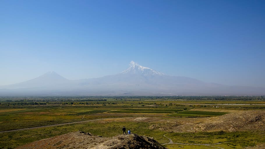 Ararat, Plain, Mountain, Chor, chor virap, armenia, farming, HD wallpaper