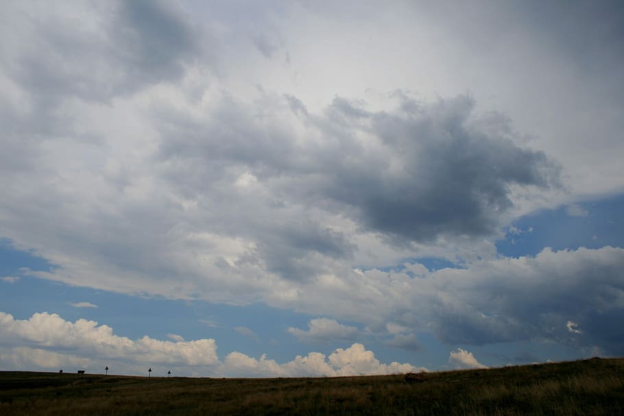 Horizon, Cloud, White, wide sky, variety cloud, nature, day time HD wallpaper