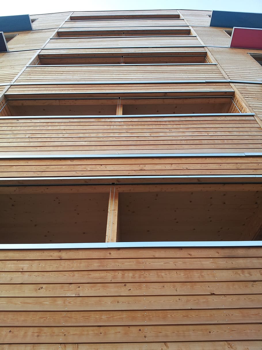 architecture, facade wood, windows, wood - Material, no people HD wallpaper