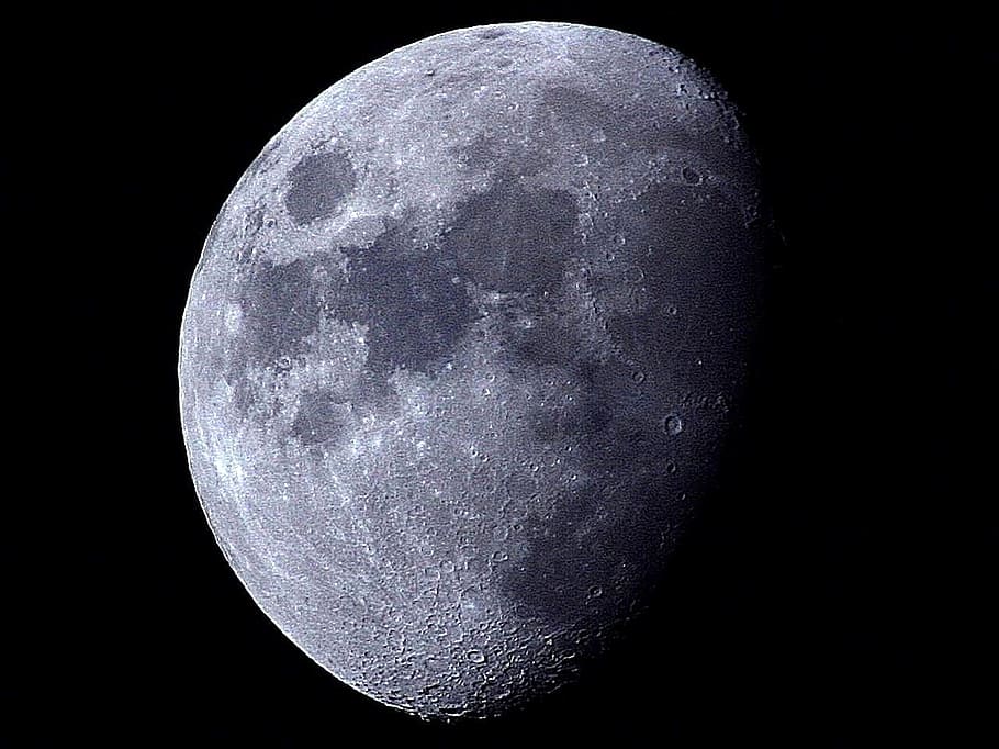 full moon, night, craters, satellite, astronomy, space, lunar HD wallpaper