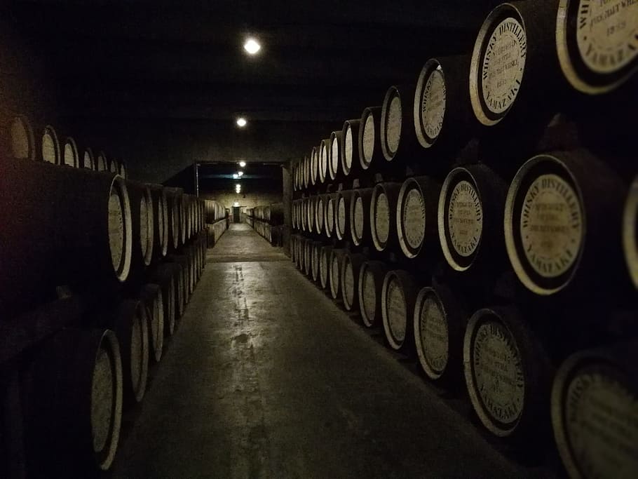 wine barrel in house, Whiskey, Wood, wine cellar, winery, wine cask, HD wallpaper