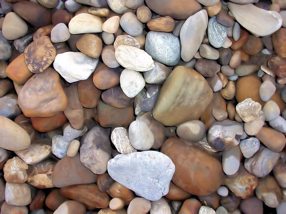 assorted-color stone lot, stones, rock, surface, texture, pattern, HD wallpaper