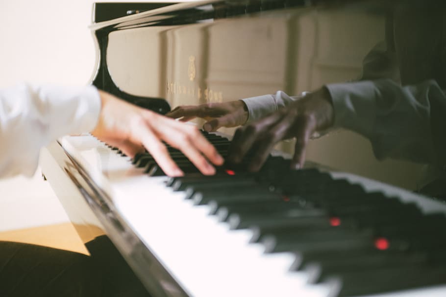 Playing piano, arts and Entertainment, music, musical Instrument HD wallpaper