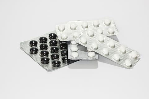gray medication blister pack lot, medications, cure, tablets HD wallpaper