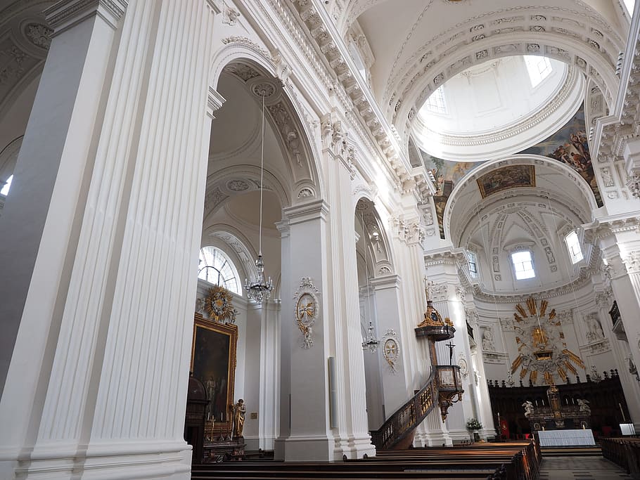 St, Ursus, Cathedral, Nave, st ursus cathedral, solothurn, church, HD wallpaper