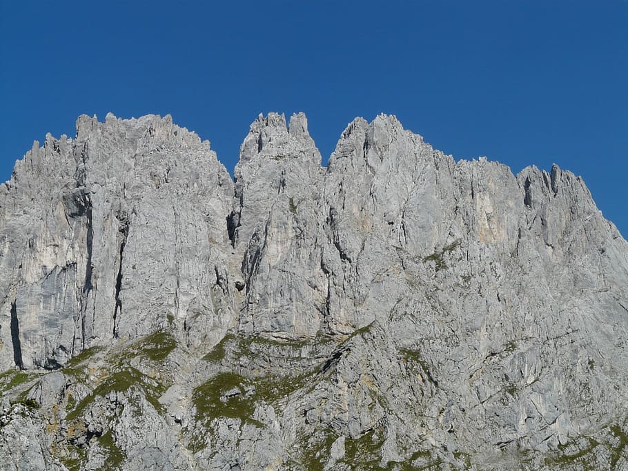 Mountains, Alpine, wilderkaiser, törl tips, goinger törl tips HD wallpaper