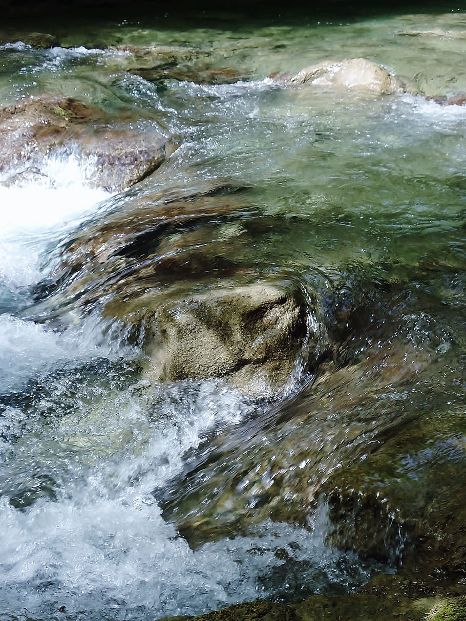 Fall, Drôme, France, fall of the druise, gorges, omblèze, HD wallpaper