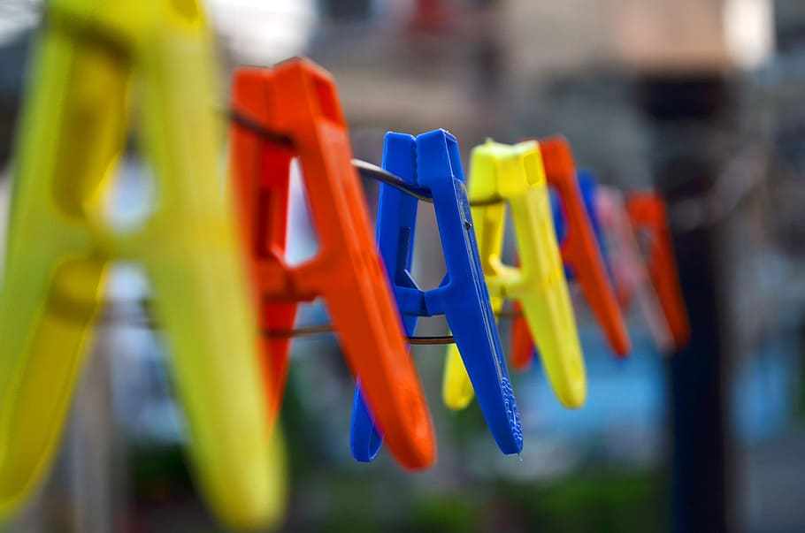 Colors, Clips, vibrant, multi colored, plastic, no people, indoors HD wallpaper
