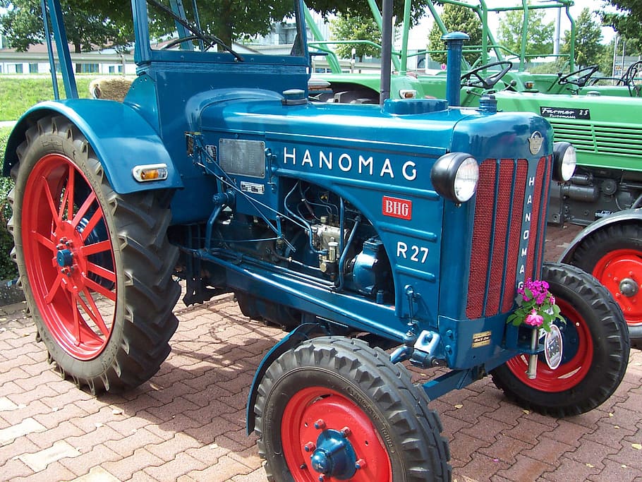 Tractor, Oldtimer, Hanomag, agricultural machinery, farm, car HD wallpaper