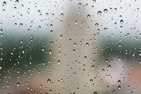 view of water drops, droplets, closeup, photo, rain, wet, window HD wallpaper
