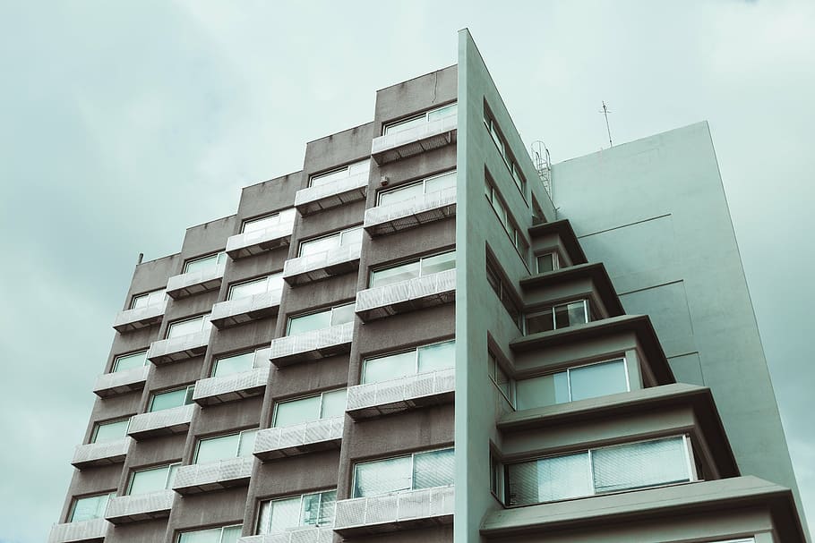 brown and white painted building structure, architecture, infrastructure HD wallpaper