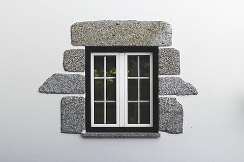 clear glass window panels with white feames, closed white wooden window frame HD wallpaper