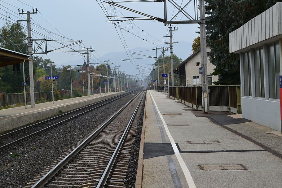 seemed, railway, gleise, track, train, traffic, just, carinthia HD wallpaper