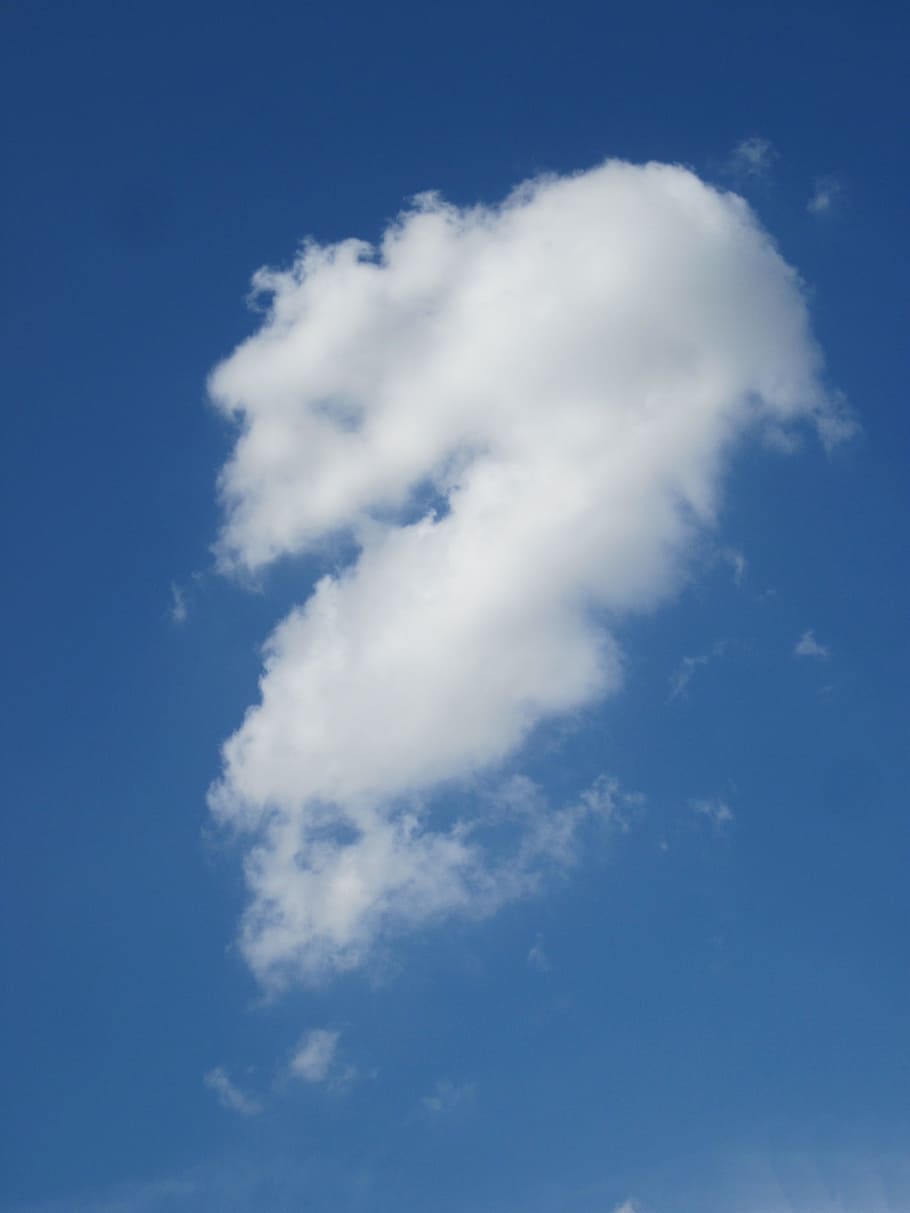 white clouds, blue, fluffy, fluffity, sky, nature photography HD wallpaper