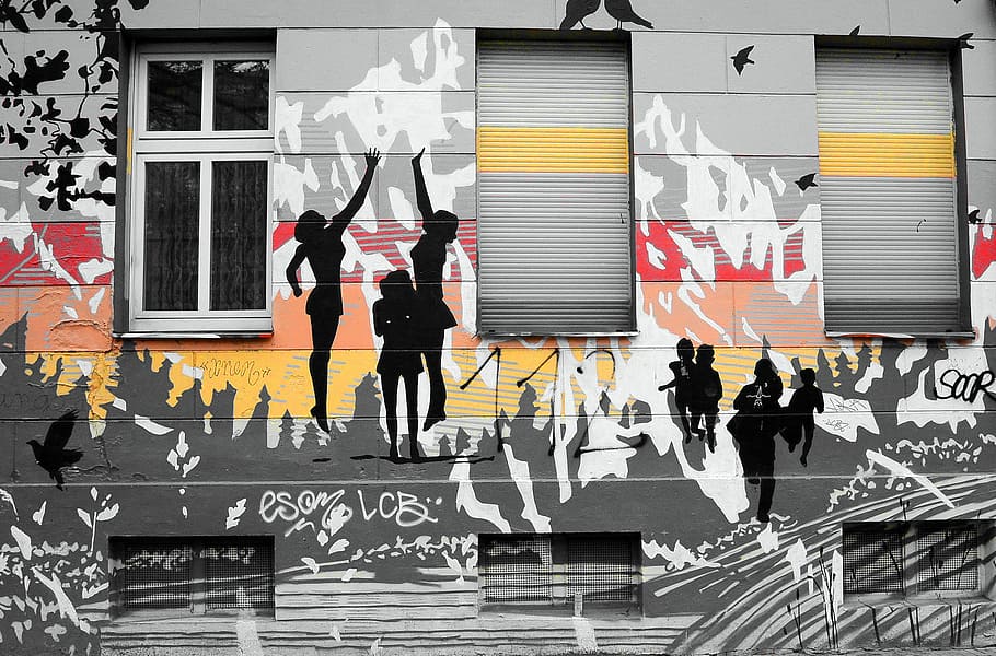 Street Art, Art, Graffiti, Wall Painting, house facade, urban art, HD wallpaper